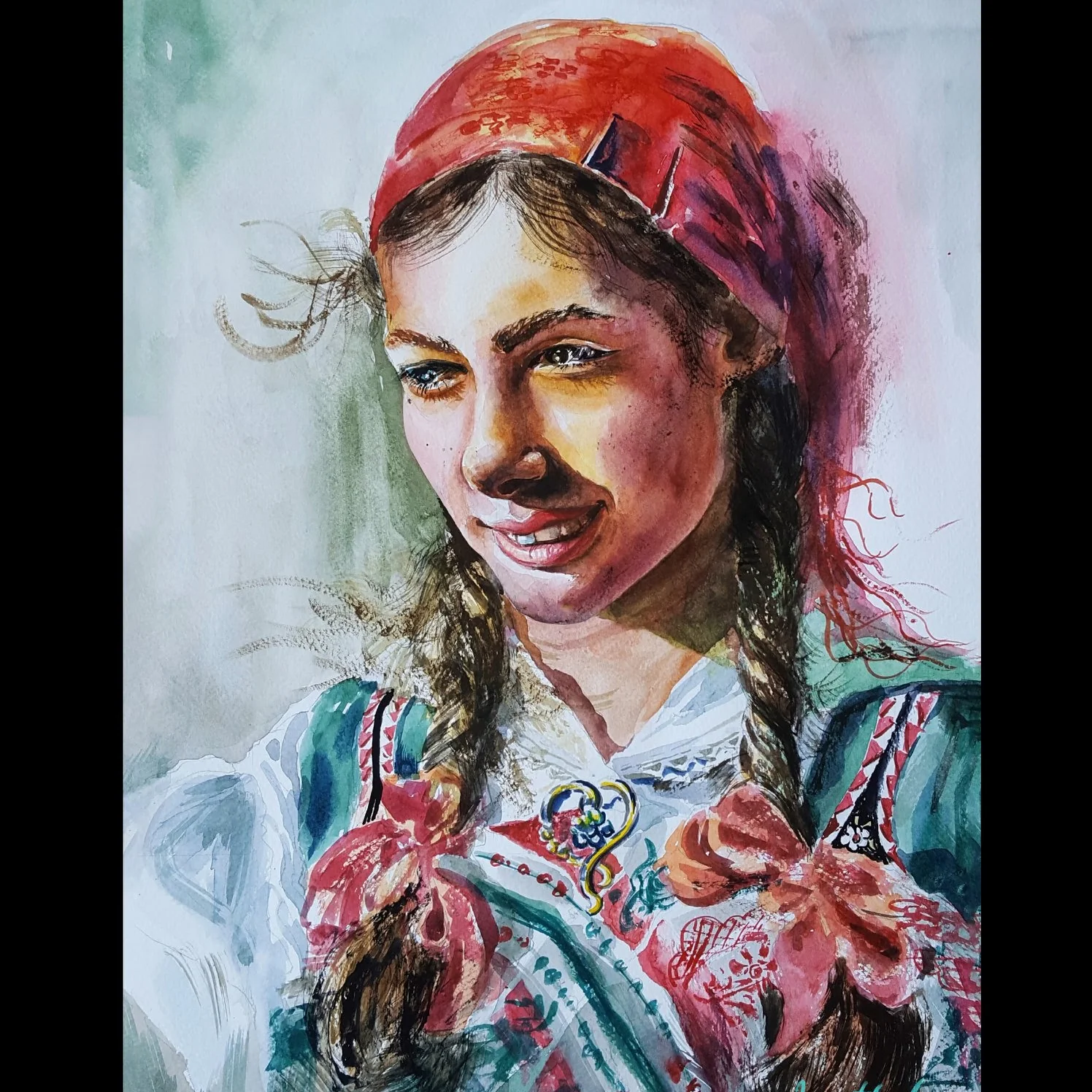 Watercolor Study 14 by Thanh Do (Watercolor)