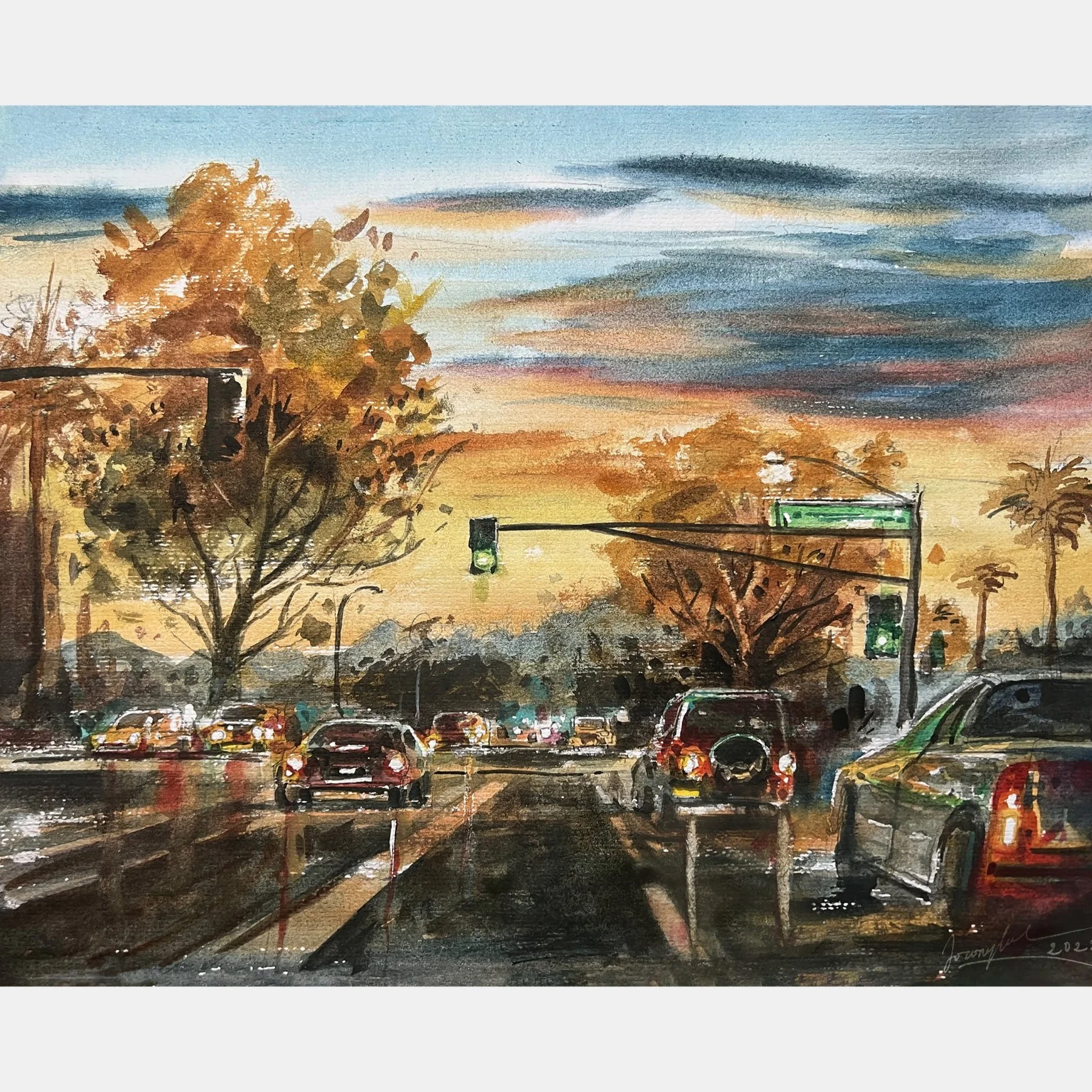 Watercolor Study 18 by Thanh Do (Watercolor)