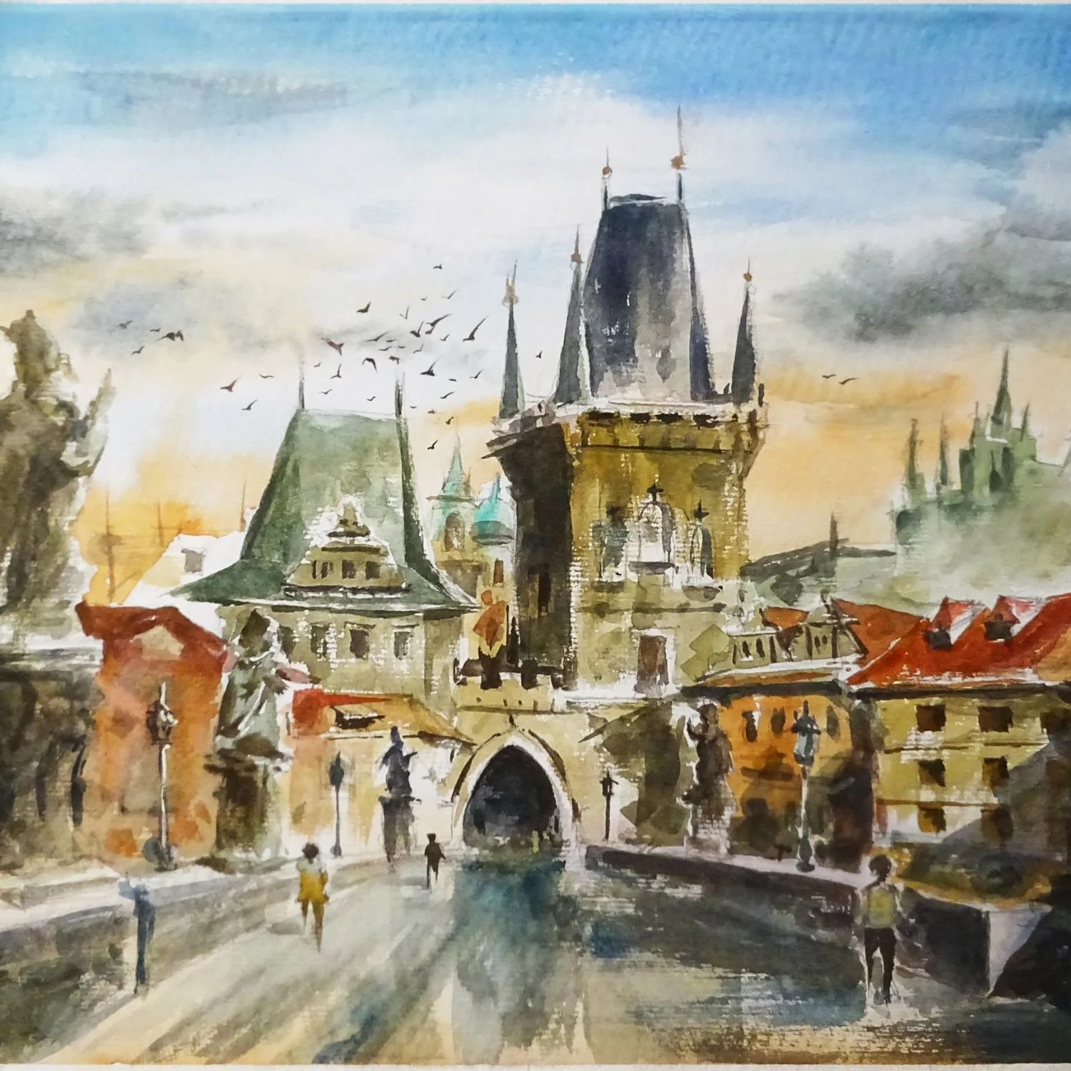 Watercolor Study 26 by Thanh Do (Watercolor)