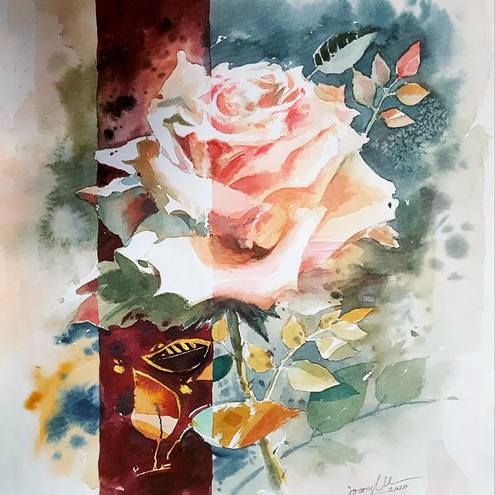 Watercolor Study 31 by Thanh Do (Watercolor)