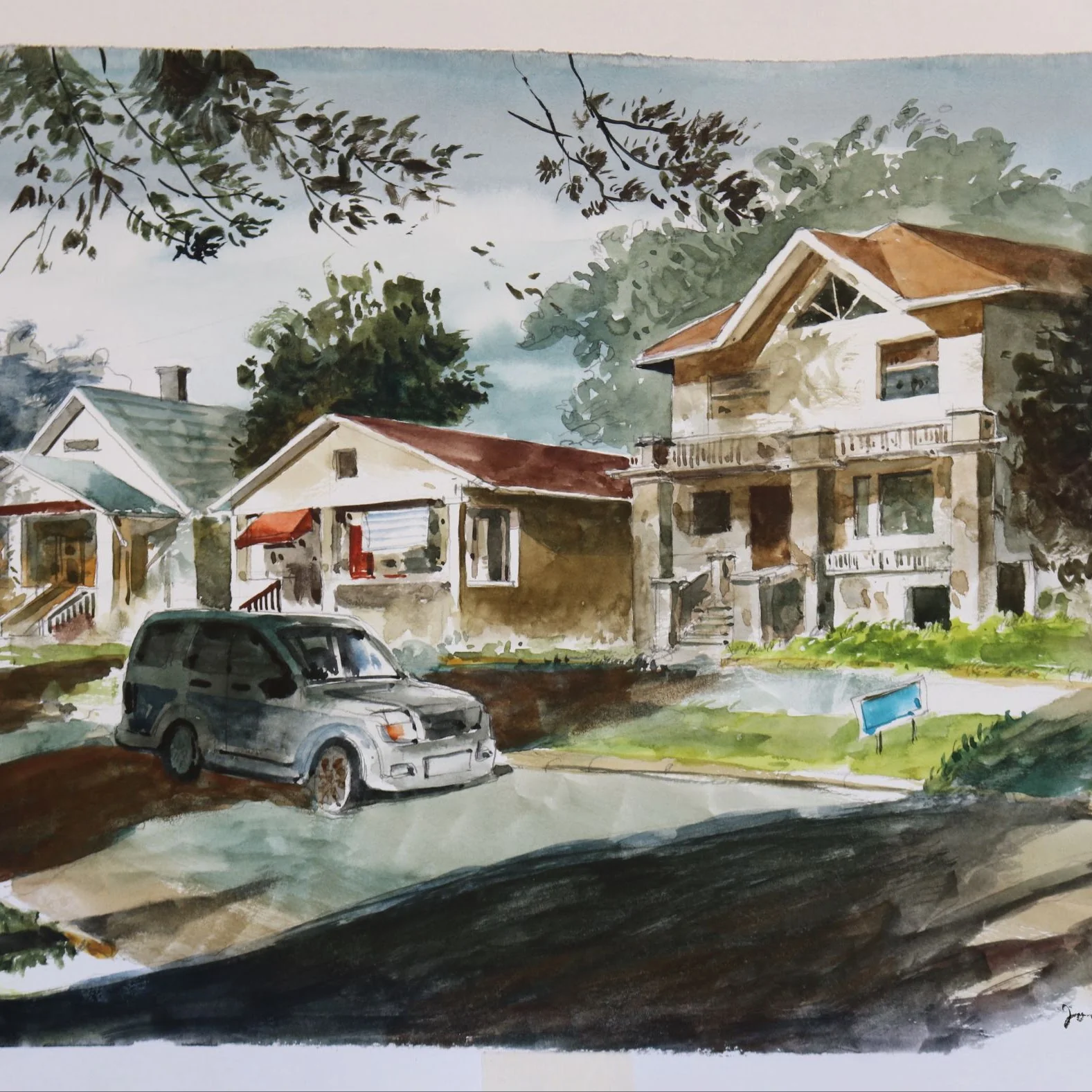 Watercolor Study 33 by Thanh Do (Watercolor)