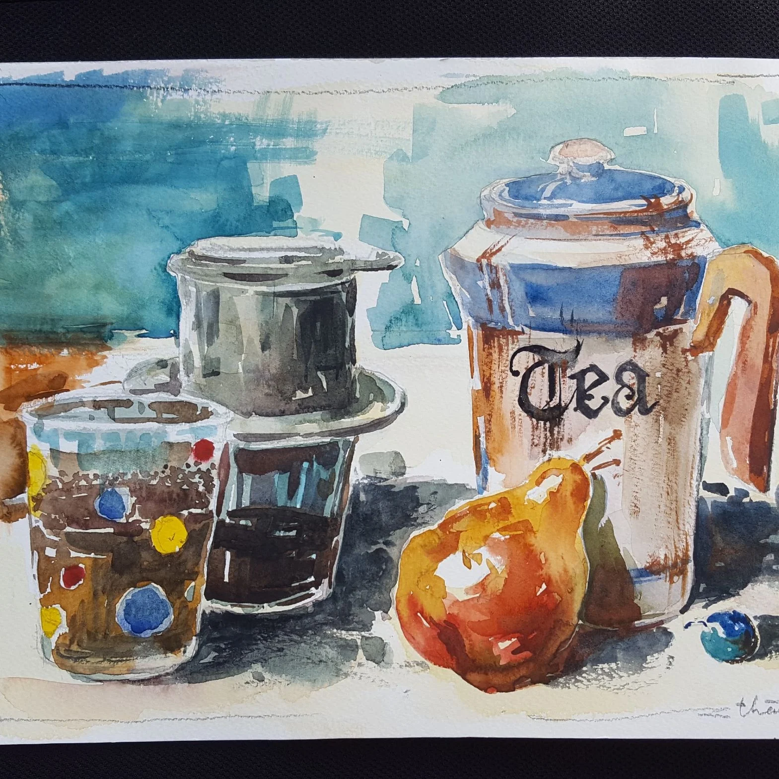 Watercolor Study 34 by Thanh Do (Watercolor)