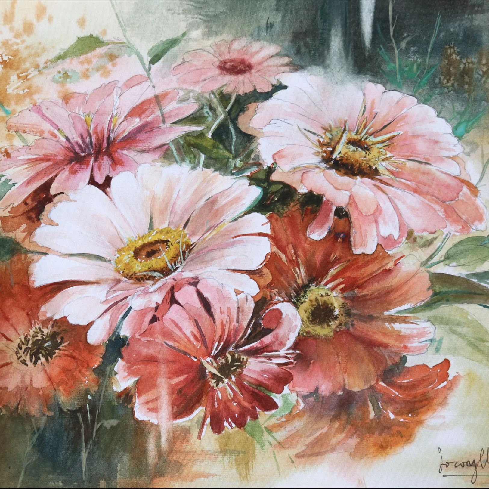 Watercolor Study 35 by Thanh Do (Watercolor)