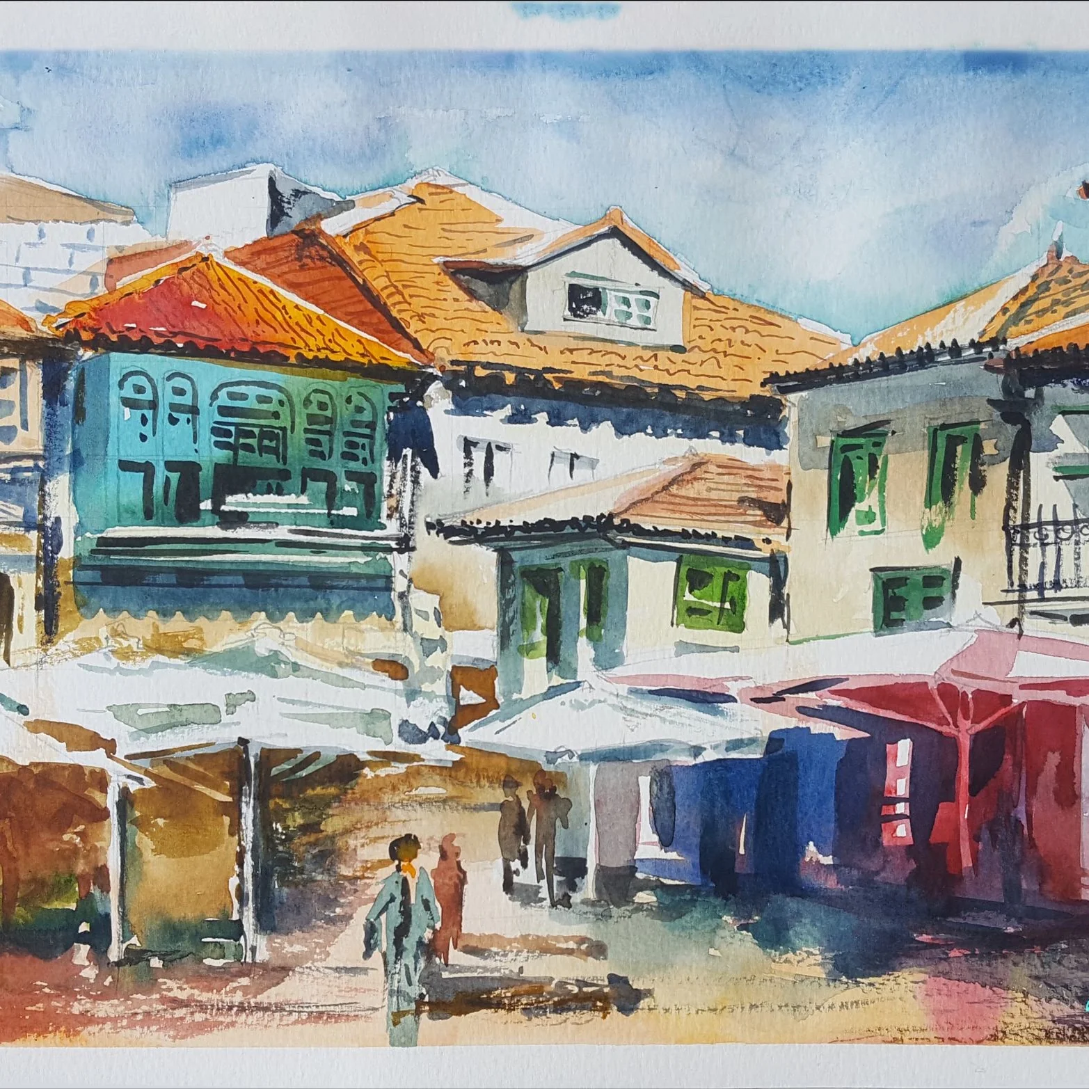 Watercolor Study 37 by Thanh Do (Watercolor)