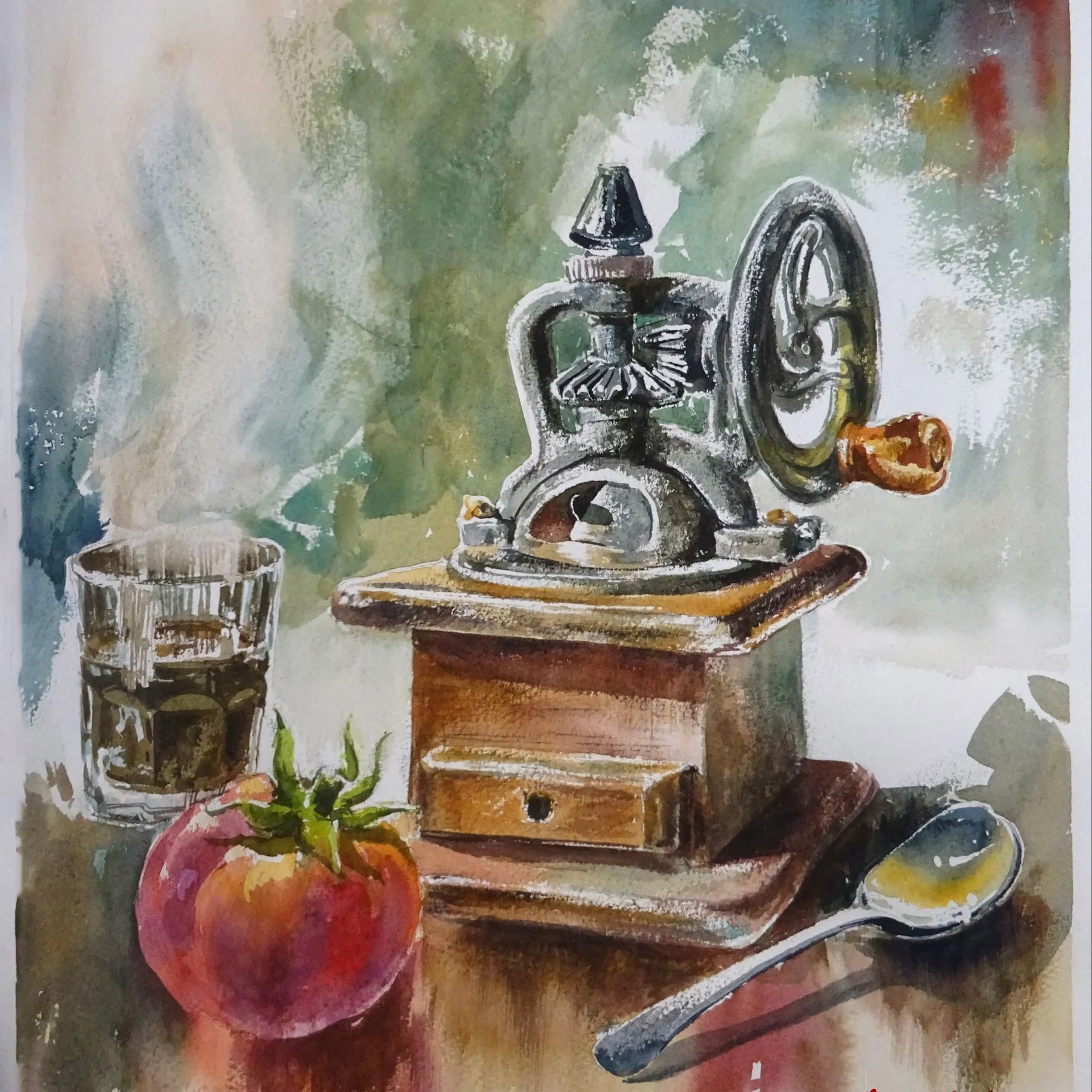 Watercolor Study 38 by Thanh Do (Watercolor)