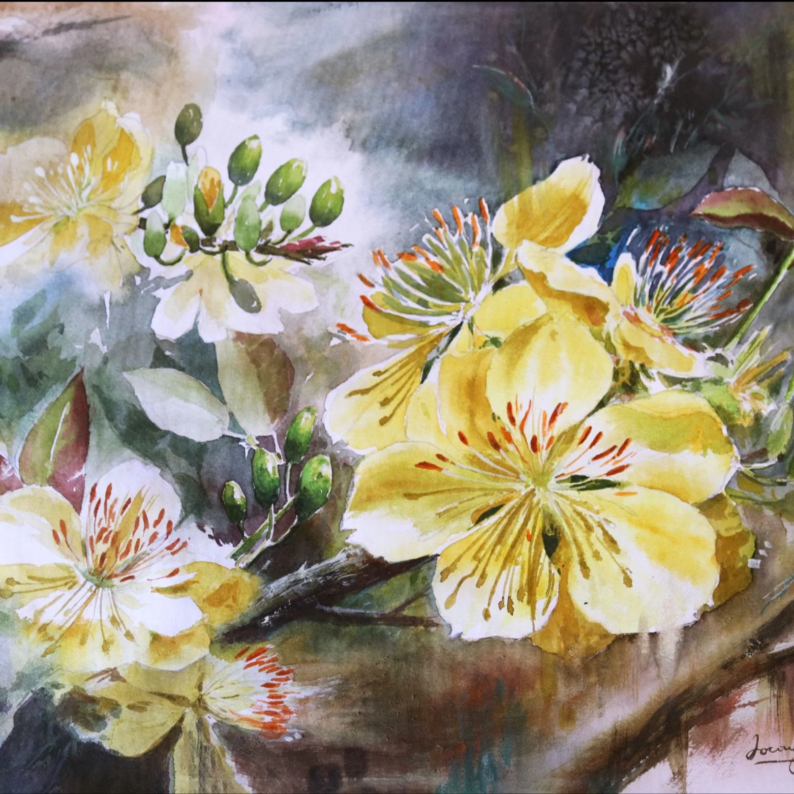 Watercolor Study 39 by Thanh Do (Watercolor)